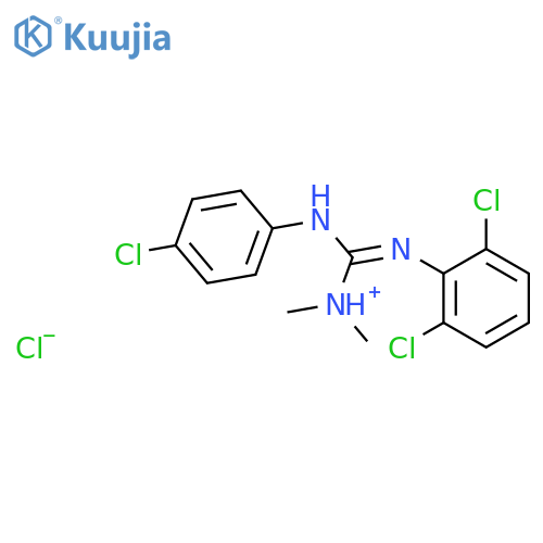 (Z)-[(4-chlorophenyl)amino][(2,6-dichlorophenyl)imino]-N,N-dimethylmethanaminium chloride structure