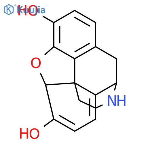 (5alpha)-6,7,8,14-tetradehydro-4,5-epoxymorphinan-3,6-diol structure