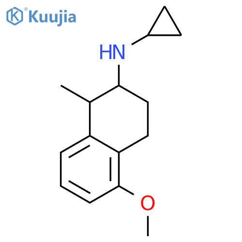 N-cyclopropyl-5-methoxy-1-methyl-1,2,3,4-tetrahydronaphthalen-2-amine structure