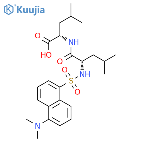 L-Leucine, N-[N-[[5-(dimethylamino)-1-naphthalenyl]sulfonyl]-L-leucyl]- structure