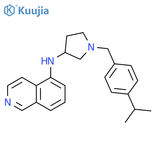 5-Isoquinolinamine,N-[1-[[4-(1-methylethyl)phenyl]methyl]-3-pyrrolidinyl]- structure