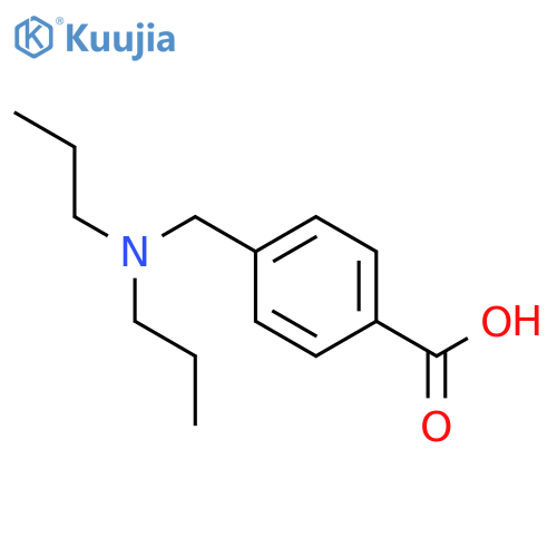 4-((Dipropylamino)methyl)benzoic acid structure