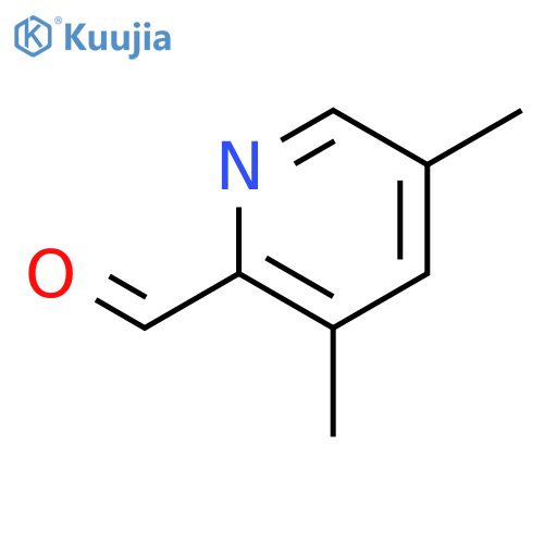 3,5-dimethylpyridine-2-carbaldehyde structure