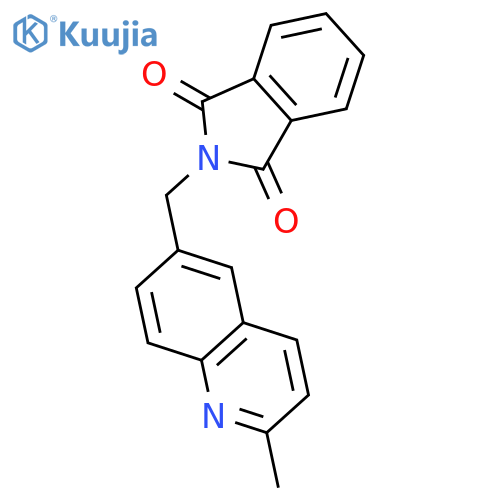 1H-Isoindole-1,3(2H)-dione, 2-[(2-methyl-6-quinolinyl)methyl]- structure
