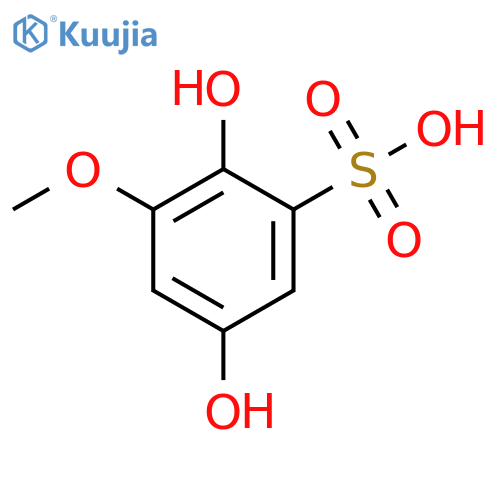 Benzenesulfonic acid, 2,5-dihydroxy-3-methoxy- (4CI) structure