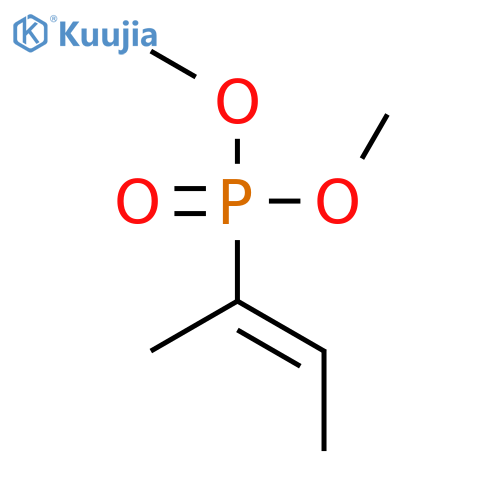Phosphonic acid, [(1E)-1-methyl-1-propenyl]-, dimethyl ester structure