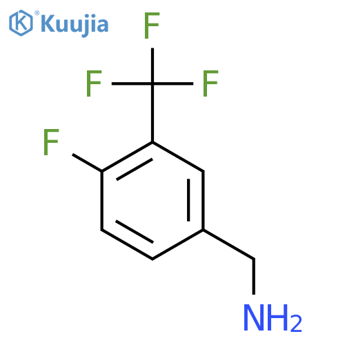 1-[4-fluoro-3-(trifluoromethyl)phenyl]methanamine structure