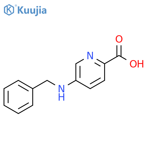 2-Pyridinecarboxylic acid, 5-[(phenylmethyl)amino]- structure