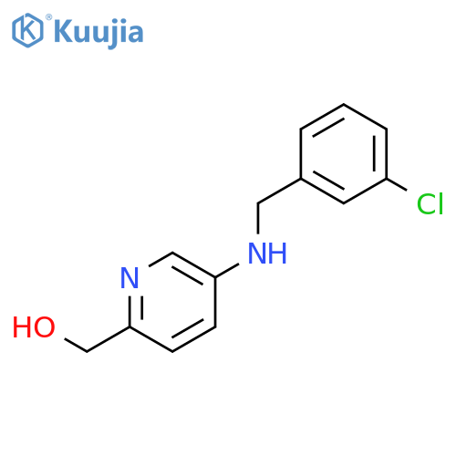 2-Pyridinemethanol, 5-[[(3-chlorophenyl)methyl]amino]- structure