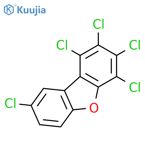 1,2,3,4,8-Pentachlorodibenzofuran structure