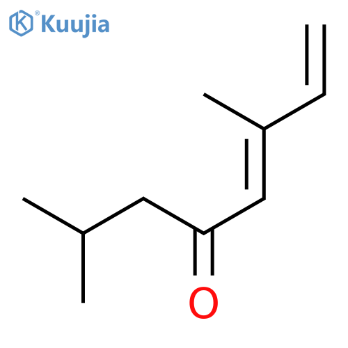 (E)-2,6-dimethylocta-5,7-dien-4-one structure