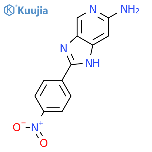 1H-IMIDAZO[4,5-C]PYRIDIN-6-AMINE, 2-(4-NITROPHENYL)- structure