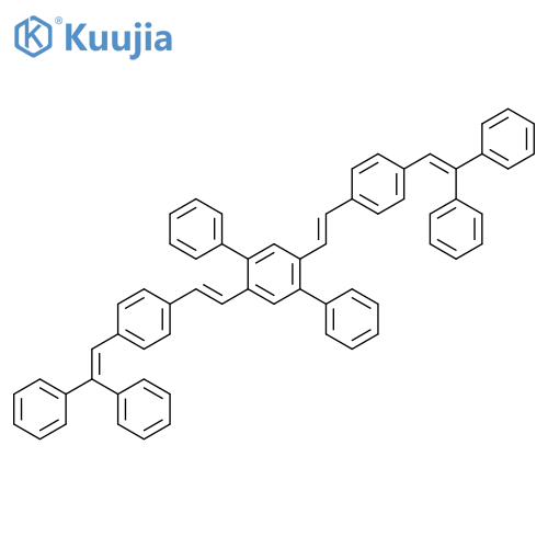 1,1':4',1''-TERPHENYL, 2',5'-BIS[2-[4-(2,2-DIPHENYLETHENYL)PHENYL]ETHENYL]- structure