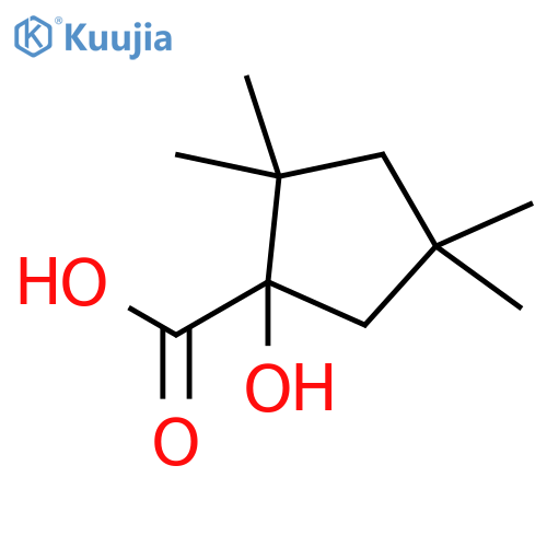 CYCLOPENTANECARBOXYLIC ACID, 1-HYDROXY-2,2,4,4-TETRAMETHYL- structure