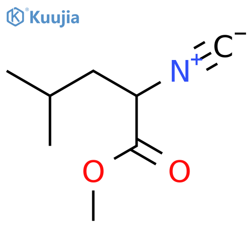Pentanoic acid, 2-isocyano-4-methyl-, methyl ester structure