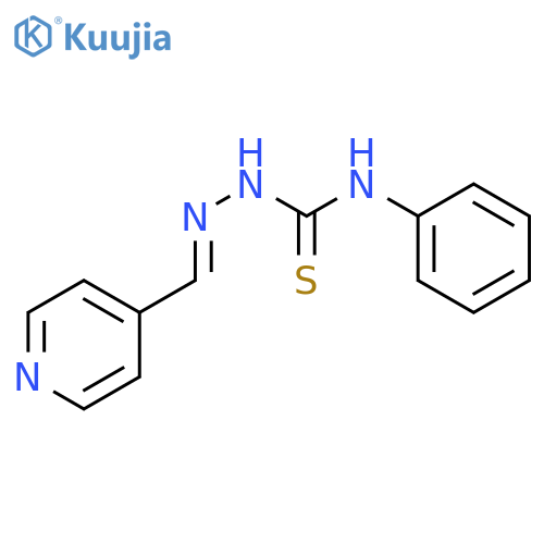 1-phenyl-3-[(e)-pyridin-4-ylmethylideneamino]thiourea structure