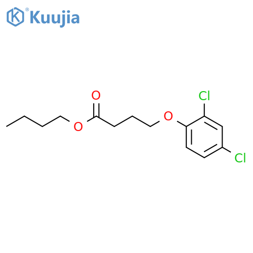 butyl 4-(2,4-dichlorophenoxy)butyrate structure