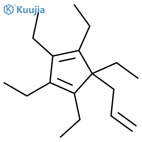 1,3-Cyclopentadiene, 1,2,3,4,5-pentaethyl-5-(2-propenyl)- structure