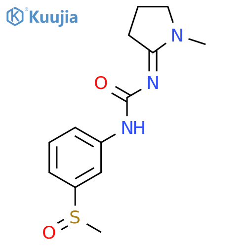 UREA, (1-METHYL-2-PYRROLIDINYLIDENE)[3-(METHYLSULFINYL)PHENYL]- structure