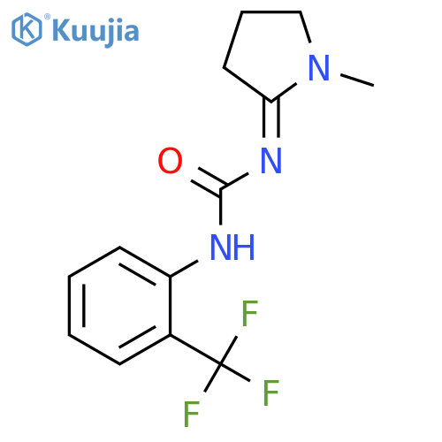 UREA, (1-METHYL-2-PYRROLIDINYLIDENE)[2-(TRIFLUOROMETHYL)PHENYL]- structure