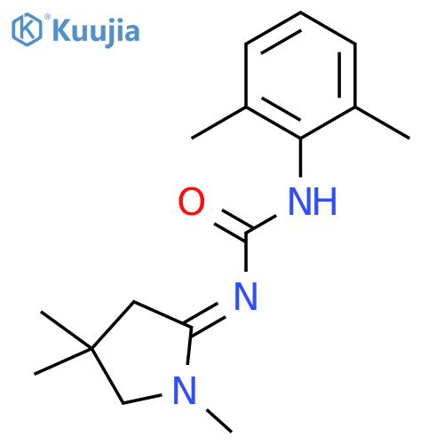 UREA, (2,6-DIMETHYLPHENYL)(1,4,4-TRIMETHYL-2-PYRROLIDINYLIDENE)- structure