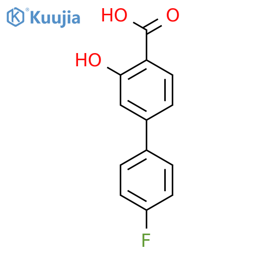 4-(4-Fluorophenyl)-2-hydroxybenzoic acid structure