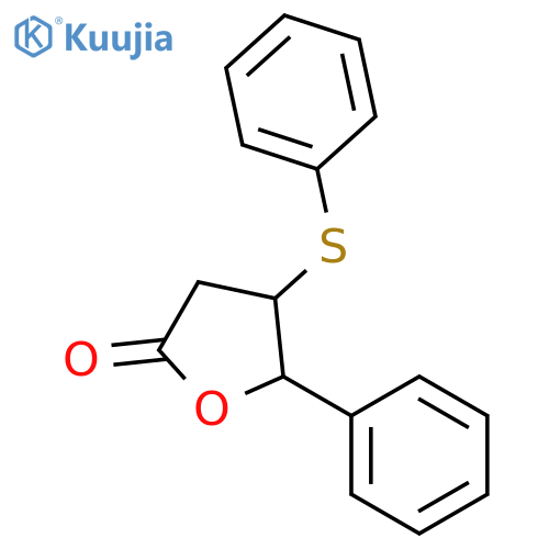 2(3H)-Furanone, dihydro-5-phenyl-4-(phenylthio)- structure