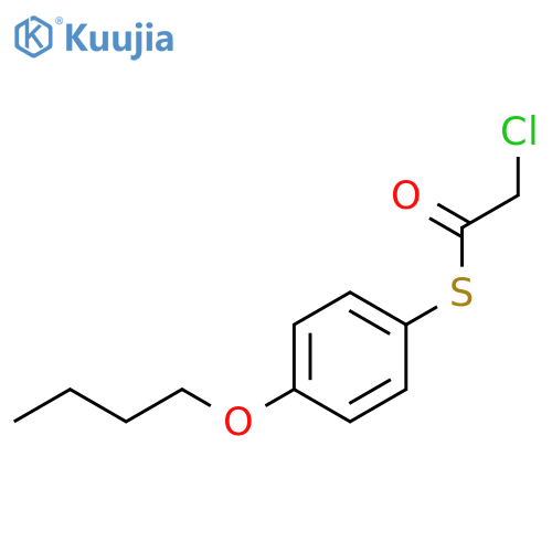 Ethanethioic acid, chloro-, S-(4-butoxyphenyl) ester structure