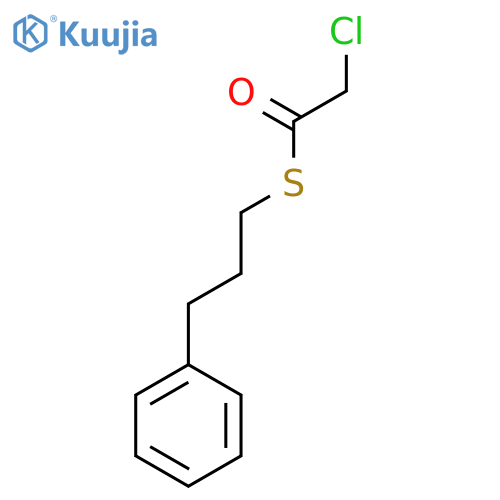 ETHANETHIOIC ACID, CHLORO-, S-(3-PHENYLPROPYL) ESTER structure