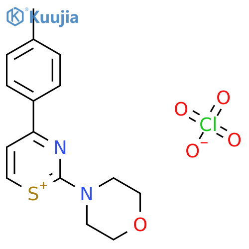 1,3-Thiazin-1-ium, 4-(4-methylphenyl)-2-(4-morpholinyl)-, perchlorate structure