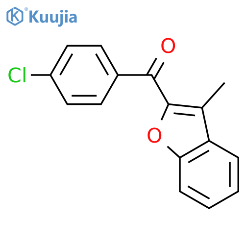 (4-chlorophenyl)(3-methyl-1-benzofuran-2-yl)methanone structure