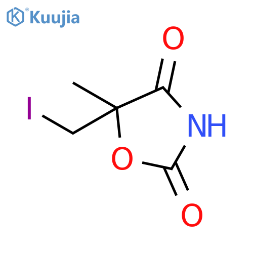 2,4-OXAZOLIDINEDIONE, 5-(IODOMETHYL)-5-METHYL- structure