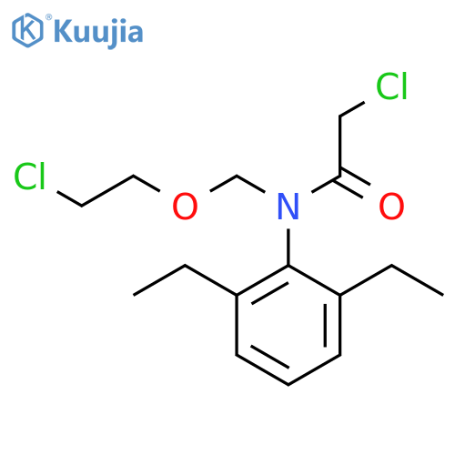 Acetamide, 2-chloro-N-[(2-chloroethoxy)methyl]-N-(2,6-diethylphenyl)- structure