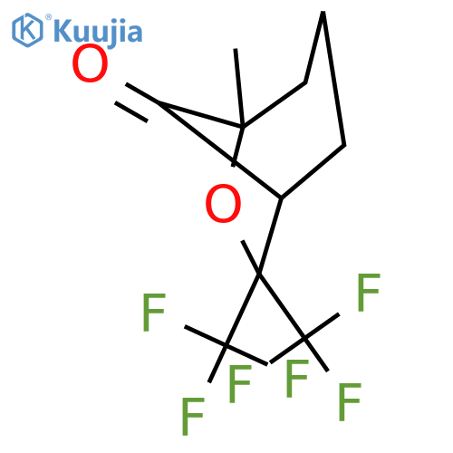 6-Oxabicyclo[3.2.1]octan-8-one, 5-methyl-7,7-bis(trifluoromethyl)- structure