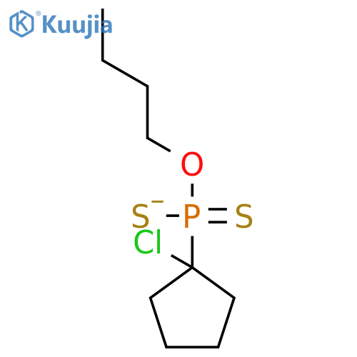 PHOSPHONODITHIOIC ACID, (CHLOROCYCLOPENTYL)-, O-BUTYL ESTER structure