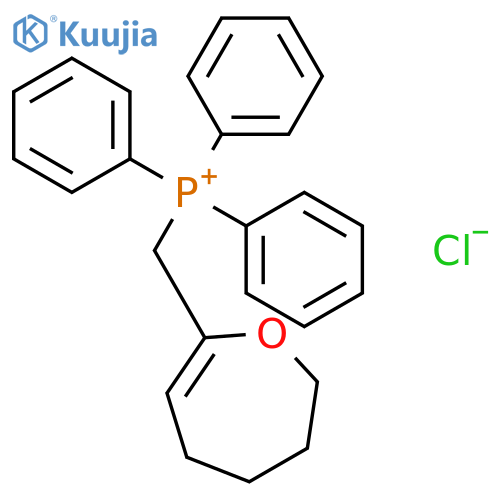 PHOSPHONIUM, TRIPHENYL[(4,5,6,7-TETRAHYDRO-2-OXEPINYL)METHYL]-, CHLORIDE structure