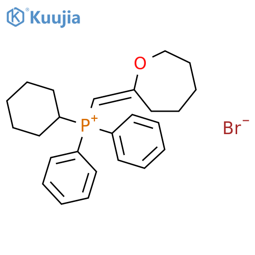 Phosphonium, cyclohexyl(2-oxepanylidenemethyl)diphenyl-, bromide structure