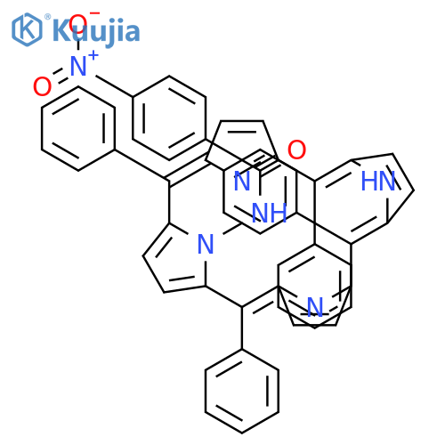 BENZAMIDE, 4-NITRO-N-(5,10,15,20-TETRAPHENYL-21H,23H-PORPHIN-21-YL)- structure