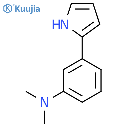 BENZENAMINE, N,N-DIMETHYL-3-(1H-PYRROL-2-YL)- structure