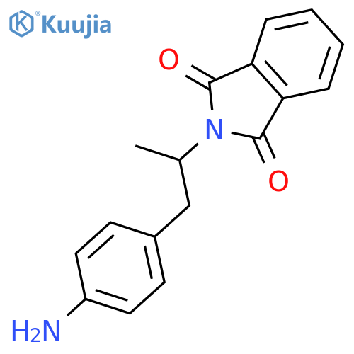 1H-Isoindole-1,3(2H)-dione, 2-[2-(4-aminophenyl)-1-methylethyl]- structure