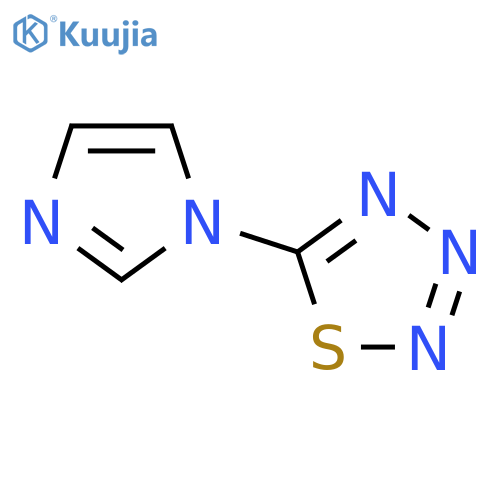1,2,3,4-Thiatriazole, 5-(1H-imidazol-1-yl)- structure