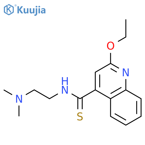 4-Quinolinecarbothioamide, N-[2-(dimethylamino)ethyl]-2-ethoxy- structure