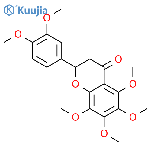 2-(3,4-Dimethoxy-phenyl)-5,6,7,8-tetramethoxy-chroman-4-on structure