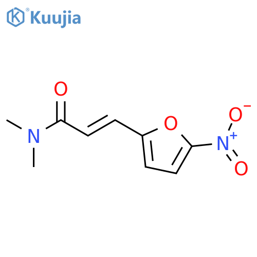 (2E)-N,N-dimethyl-3-(5-nitrofuran-2-yl)prop-2-enamide structure
