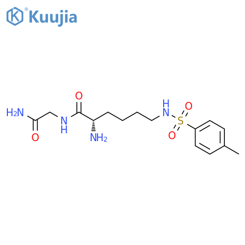Glycinamide, N6-[(4-methylphenyl)sulfonyl]-L-lysyl- structure