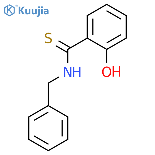 BENZENECARBOTHIOAMIDE, 2-HYDROXY-N-(PHENYLMETHYL)- structure