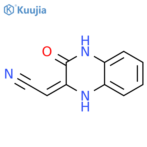 2-(3,4-dihydro-3-oxo-2(1H)-quinoxalinylidene)-Acetonitrile structure