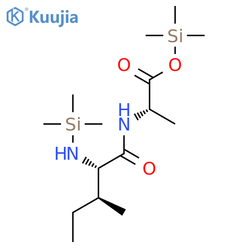 L-Alanine, N-[N-(trimethylsilyl)-L-isoleucyl]-, trimethylsilyl ester structure