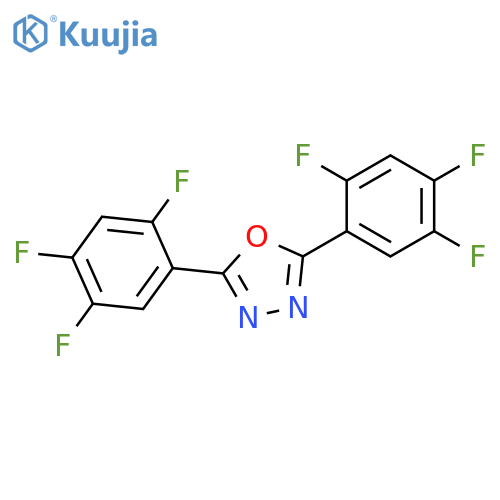 1,3,4-Oxadiazole, 2,5-bis(2,4,5-trifluorophenyl)- structure