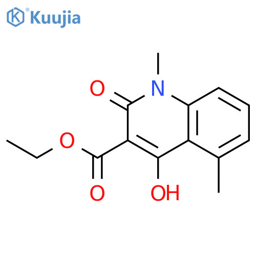 3-QUINOLINECARBOXYLIC ACID, 1,2-DIHYDRO-4-HYDROXY-1,5-DIMETHYL-2-OXO-, ETHYL ESTER structure
